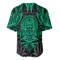 Polynesian Baseball Jersey Abstract Tiki TS04 - Polynesian Pride