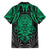 Polynesian Family Matching Off Shoulder Short Dress and Hawaiian Shirt Abstract Tiki TS04 - Polynesian Pride