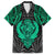 Polynesian Family Matching Short Sleeve Bodycon Dress and Hawaiian Shirt Abstract Tiki TS04 Dad's Shirt - Short Sleeve Black/Yellow - Polynesian Pride