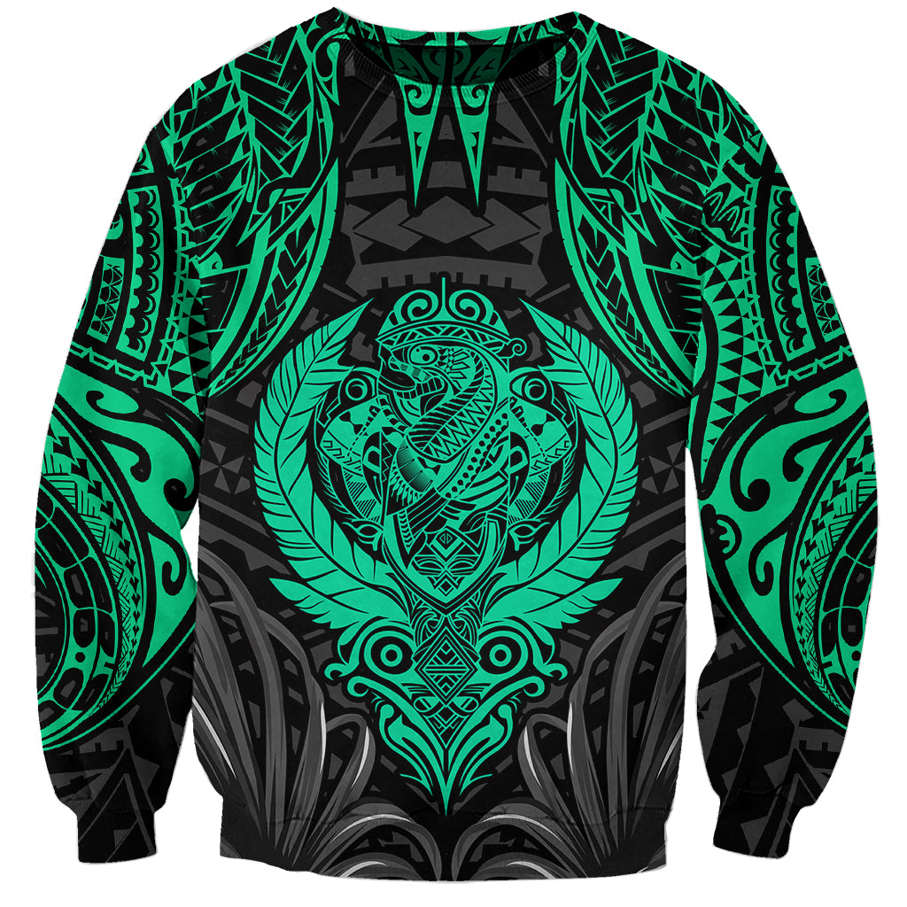 Polynesian Sweatshirt Abstract Tiki TS04 Unisex Black/Yellow - Polynesian Pride