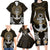 Polynesian Swordfish Family Matching Long Sleeve Bodycon Dress and Hawaiian Shirt with Anchor Pattern and Tribal Turtle TS04 - Polynesian Pride