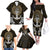 Polynesian Swordfish Family Matching Off Shoulder Long Sleeve Dress and Hawaiian Shirt with Anchor Pattern and Tribal Turtle TS04 - Polynesian Pride