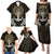 Polynesian Swordfish Family Matching Puletasi Dress and Hawaiian Shirt with Anchor Pattern and Tribal Turtle TS04 - Polynesian Pride