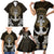 Polynesian Swordfish Family Matching Short Sleeve Bodycon Dress and Hawaiian Shirt with Anchor Pattern and Tribal Turtle TS04 - Polynesian Pride