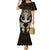 Polynesian Swordfish Mermaid Dress with Anchor Pattern and Tribal Turtle TS04 - Polynesian Pride