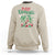 Mele Kalikimaka Santa Climb Palm Tree Hawaiian Christmas Sweatshirt TS09 Sand - Polynesian Pride