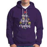 Mele Kalikimaka Hawaiian Christmas Tree Hoodie TS09 Purple - Polynesian Pride