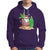 Christmas In Hawaii Hoodie Flamingo Float Xmas Palm Tree Surfboard Cute Santa At Beach TS09 Purple - Polynesian Pride