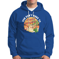 Christmas In Hawaii Hoodie Hawaiian Snowman You Don't Have To Shovel Sunshine TS09 Royal Blue - Polynesian Pride