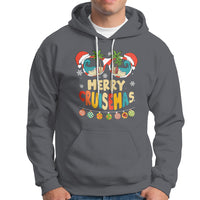 Merry Cruisemas Hawaiian Christmas Palm Tree Sunglass Hoodie TS09 Charcoal - Polynesian Pride