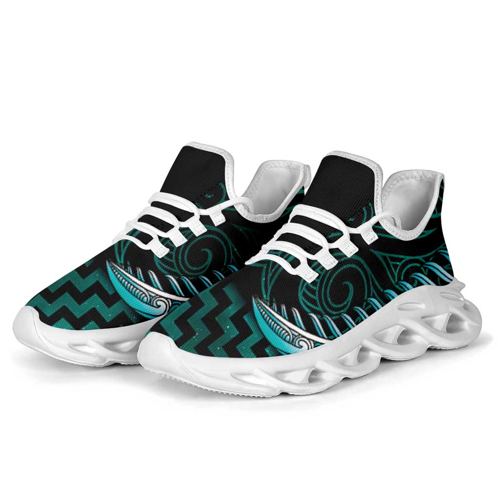 Turquoise Matariki New Zealand Clunky Sneakers Maori Poutama Galaxy Vibes LT14 - Polynesian Pride