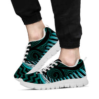 Turquoise Matariki New Zealand Sneakers Maori Poutama Galaxy Vibes LT14 - Polynesian Pride