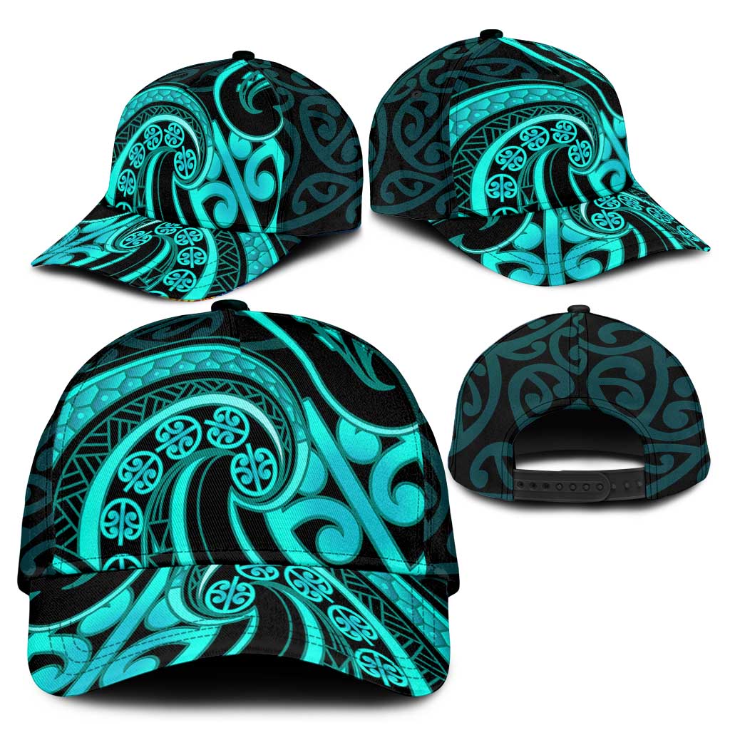 Turquoise New Zealand Mangopare Classic Cap Aotearoa Maori Koru Style LT14