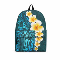 Turquosie Tropical Plumeria With Galaxy Polynesian Art Backpack LT14 Turquoise - Polynesian Pride
