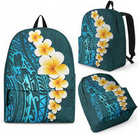 Turquosie Tropical Plumeria With Galaxy Polynesian Art Backpack LT14 - Polynesian Pride
