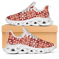 Ulaula Palaka Quilt Hawaii Clunky Sneakers Hawaiian Tropical Monstera Sea Turtle