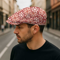 Ulaula Palaka Quilt Hawaii Jeff Hat Hawaiian Tropical Monstera Sea Turtle LT14 - Polynesian Pride