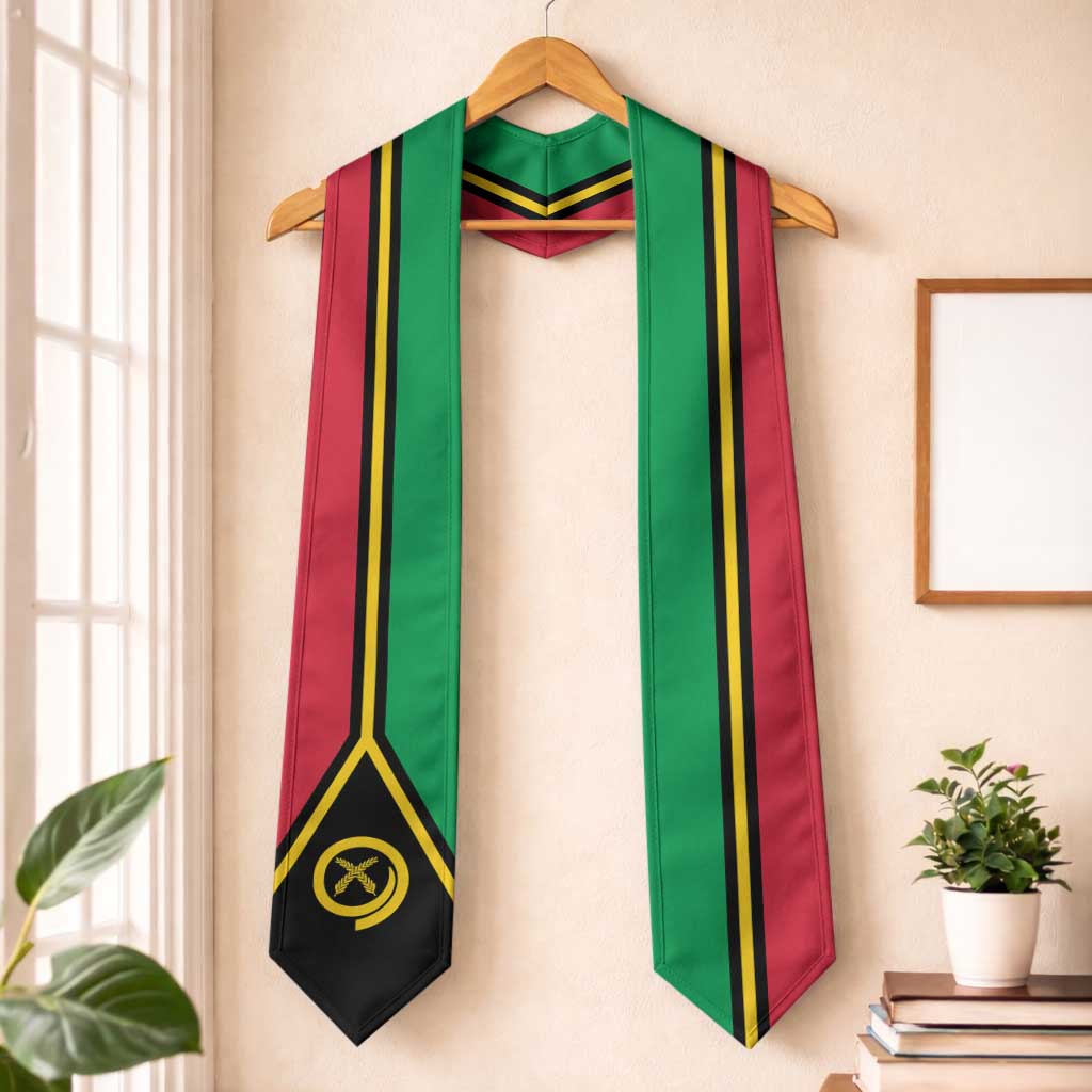 Vanuatu Graduation Stole Flag Style