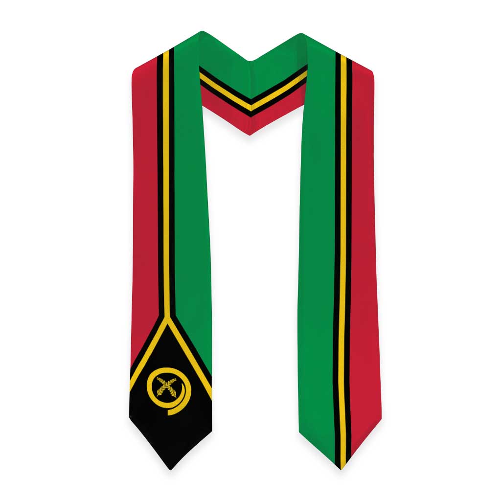 Vanuatu Graduation Stole Flag Style LT05 - Polynesian Pride