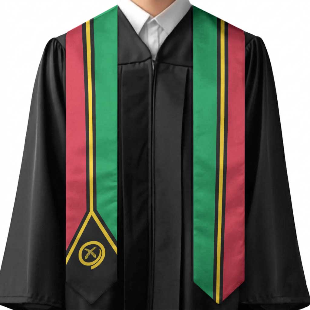 Vanuatu Graduation Stole Flag Style LT05 - Polynesian Pride