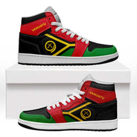 Vanuatu High Sneakers AJ1 Coat Of Arms Flag Inspired LT05 Colorful - Polynesian Pride