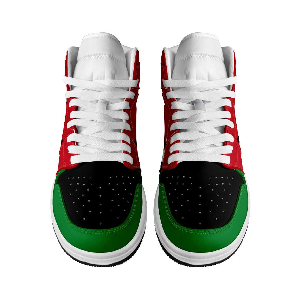 Vanuatu High Sneakers AJ1 Coat Of Arms Flag Inspired LT05 - Polynesian Pride