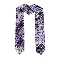 Vareau Tahiti Tiare Monstera Graduation Stole Polynesian Pattern Curve Style LT01 - Polynesian Pride