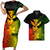 Polynesian Pride Matching Clothes For Couples Kanaka Maoli Hawaii Plumeria Yellow Flowers Bodycon Dress And Hawaii Shirt - Polynesian Pride