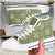 Vesuvian Green Palaka Quilt Hawaii High Top Shoes Traditional Hawaii-plaid Pattern - Polynesian Pride