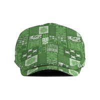 Vintage Hawaiian Quilting Patterns Jeff Hat Green Style Tribal Fabric Patchwork - Polynesian Pride