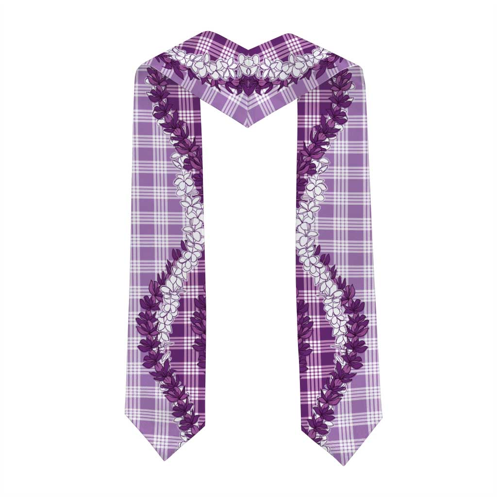 Violet Hawaii Palaka Graduation Stole Hawaiian Honohono Lei LT05 - Polynesian Pride