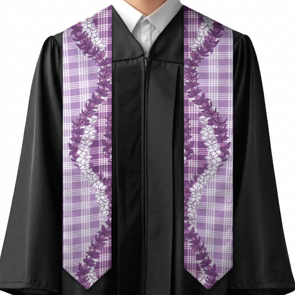 Violet Hawaii Palaka Graduation Stole Hawaiian Honohono Lei LT05 - Polynesian Pride