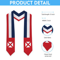 Wallis And Futuna Graduation Stole Flag Style