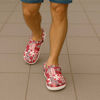 Wallis Et Futuna Kilisimasi Fiefia Clogs Shoes Pacific Patchwork Xmas Vibes LT9 - Polynesian Pride