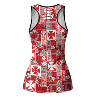 Wallis Et Futuna Kilisimasi Fiefia Hollow Tank Top Pacific Patchwork Xmas Vibes LT9 - Polynesian Pride