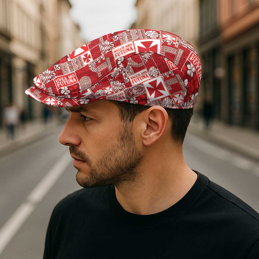 Wallis Et Futuna Kilisimasi Fiefia Jeff Hat Pacific Patchwork Xmas Vibes - Polynesian Pride
