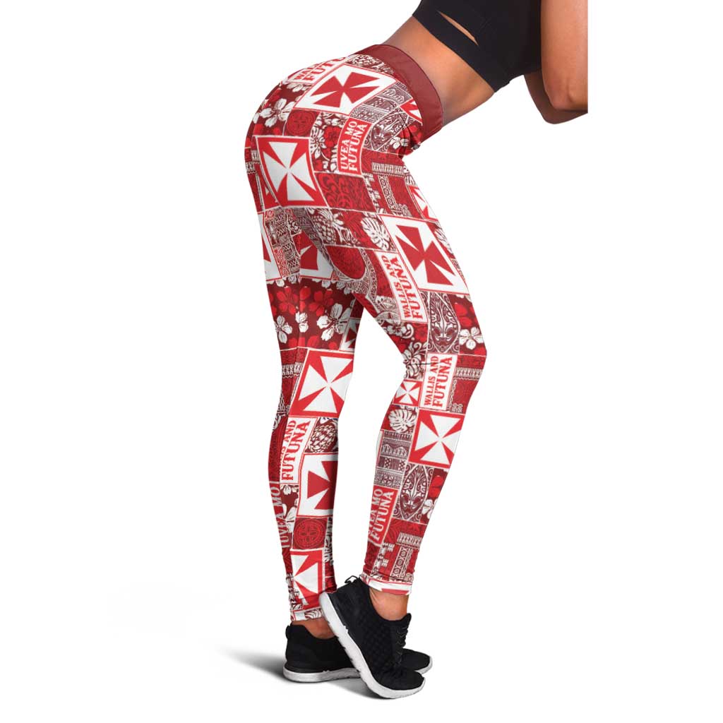 Wallis Et Futuna Kilisimasi Fiefia Leggings Pacific Patchwork Xmas Vibes LT9 - Polynesian Pride