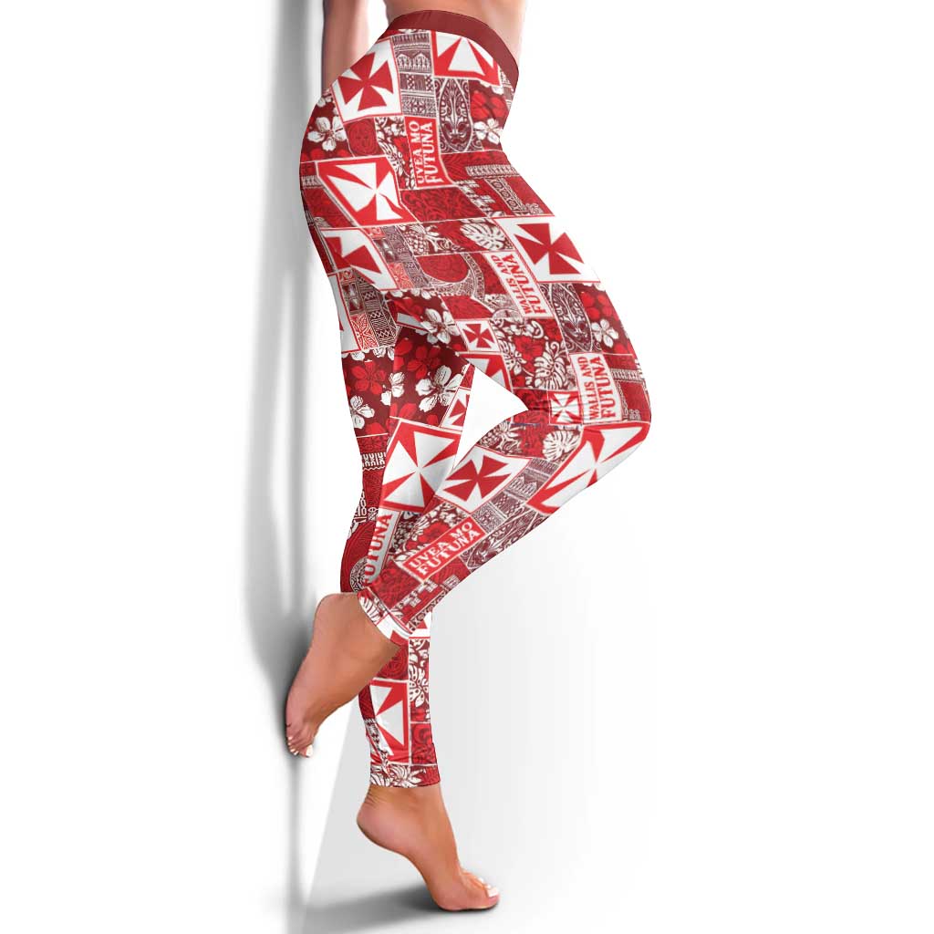 Wallis Et Futuna Kilisimasi Fiefia Leggings Pacific Patchwork Xmas Vibes LT9 - Polynesian Pride