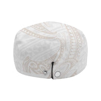 White Sunday Lotu Tamaiti Jeff Hat Polynesian Wave Pastel Nude - Polynesian Pride