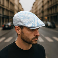 White Sunday Lotu Tamaiti Jeff Hat Polynesian Wave Pastel Sky Blue - Polynesian Pride