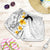 White Tropical Plumeria With Galaxy Polynesian Art Shorts for Women - Polynesian Pride