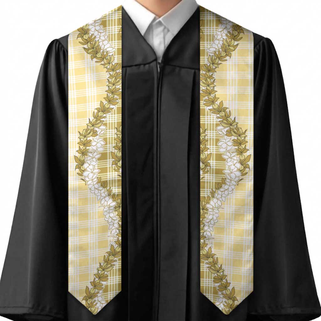 Yellow Hawaii Palaka Graduation Stole Hawaiian Honohono Lei LT05 - Polynesian Pride
