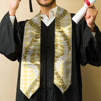 Yellow Hawaii Palaka Graduation Stole Hawaiian Honohono Lei LT05 - Polynesian Pride