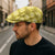 Yellow Hawaiian Quilt Jeff Hat Hawaii Pineapple Monstera Palaka Motifs - Polynesian Pride