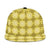 Yellow Hawaiian Quilt Snapback Cap Hawaii Pineapple Monstera Palaka Motifs - Polynesian Pride