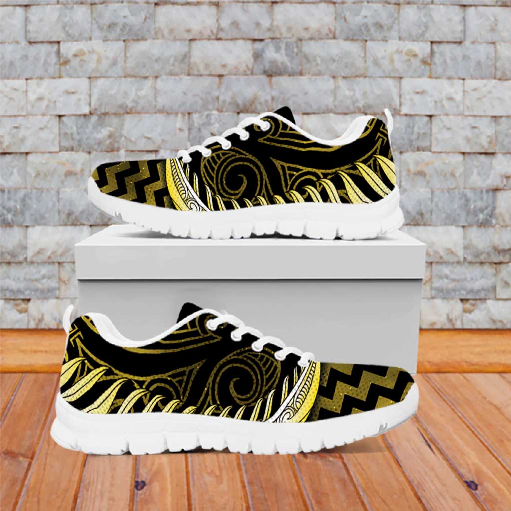 Yellow Matariki New Zealand Sneakers Maori Poutama Galaxy Vibes LT14 Yellow - Polynesian Pride