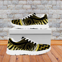 Yellow Matariki New Zealand Sneakers Maori Poutama Galaxy Vibes LT14 Yellow - Polynesian Pride