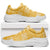 Yellow Palaka Quilt Hawaii Chunky Sneakers Traditional Hawaii-plaid Pattern - Polynesian Pride