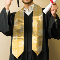 Yellow Palaka Quilt Hawaii Graduation Stole Traditional Hawaii-plaid Pattern LT14 - Polynesian Pride