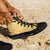 Yellow Palaka Quilt Hawaii High Top Shoes Traditional Hawaii-plaid Pattern - Polynesian Pride